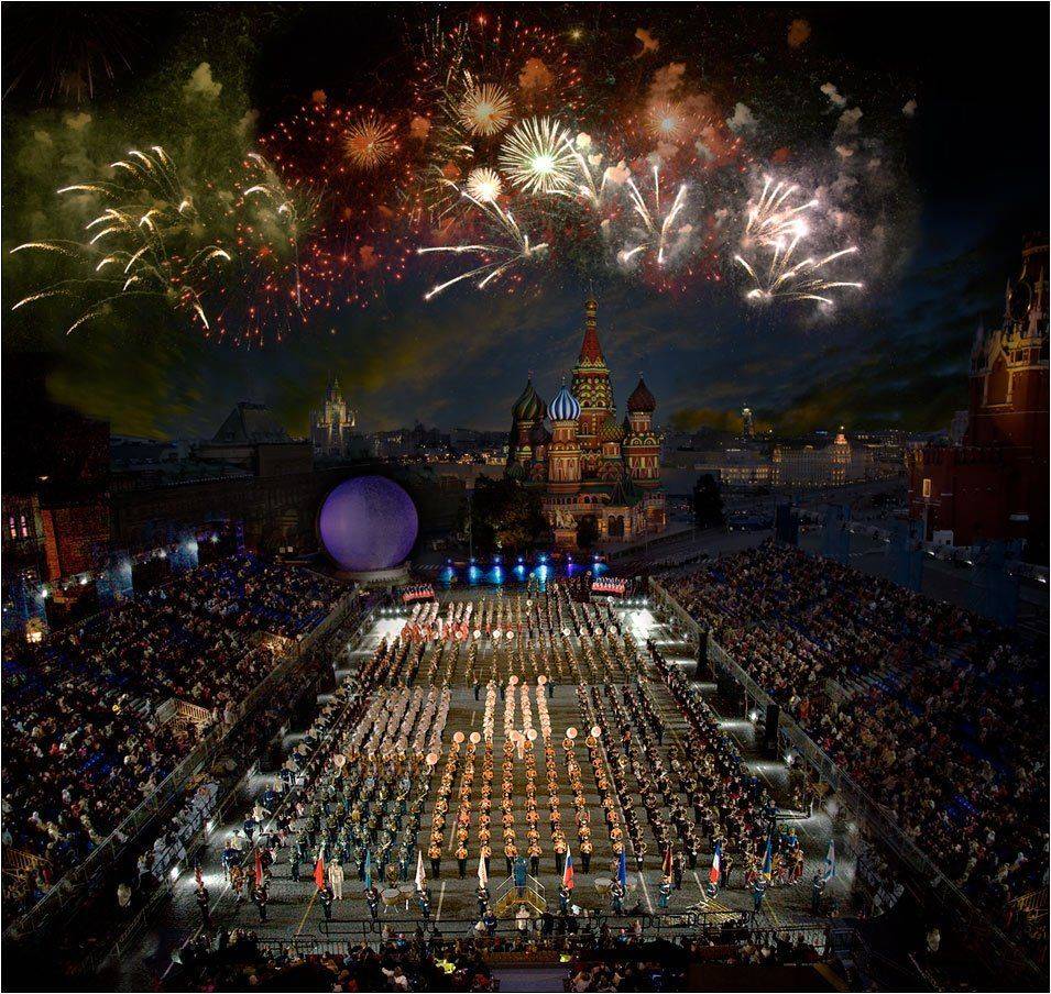 фестиваль, военные, оркестры, спасская, башня, красная, площадь, москва, салют, Boris Bort