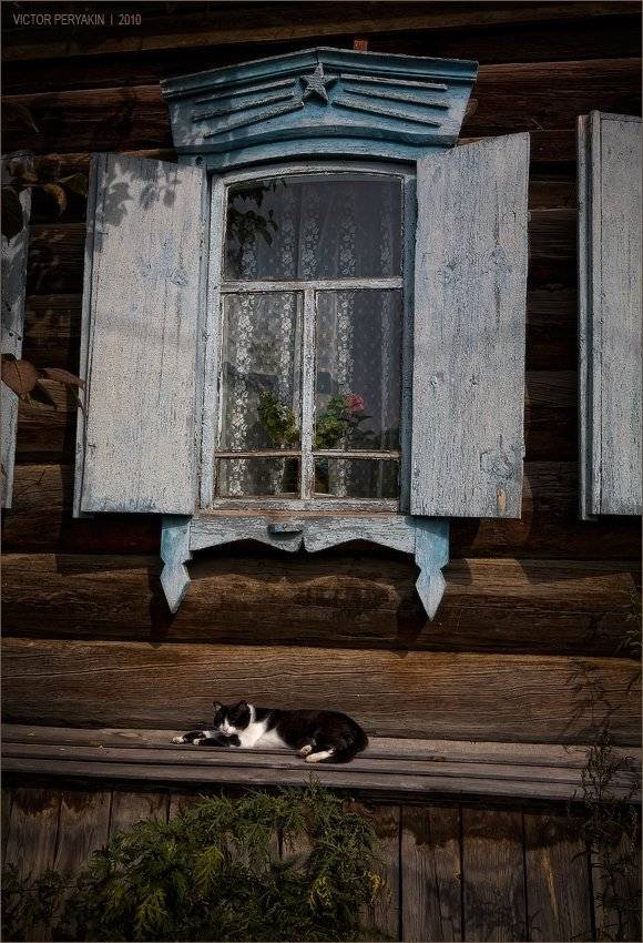 деревня, заречье, байкал, кошка, заваленка, оконца, , бревенчатый, дом, Виктор Перякин