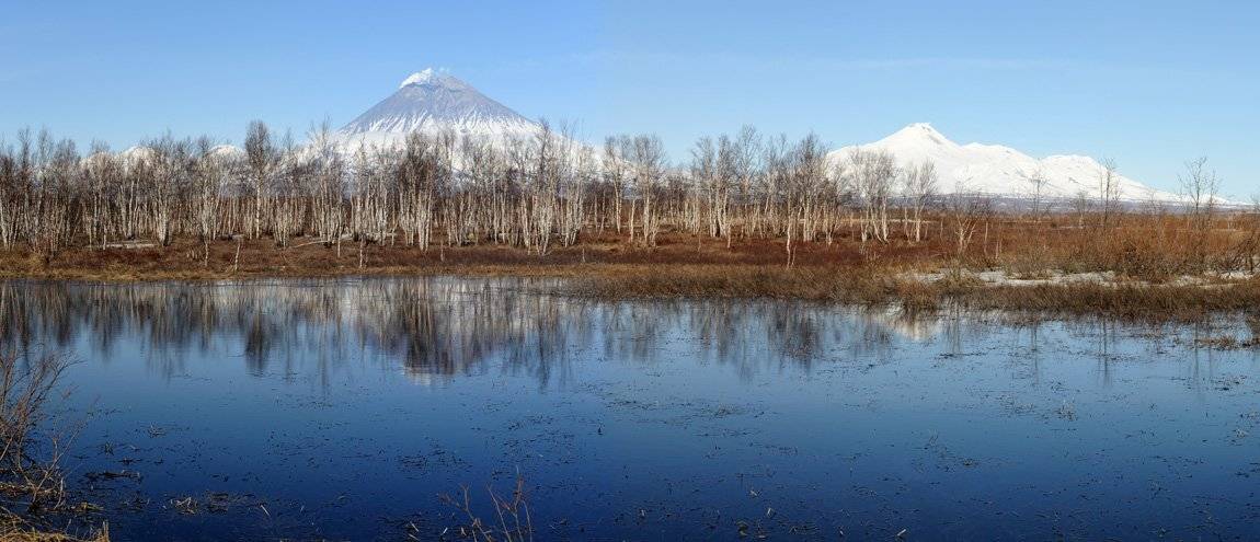 камчатка, авача, авачинский, корякский, вулкан, панорама, извержение, Дмитрий Яровенко