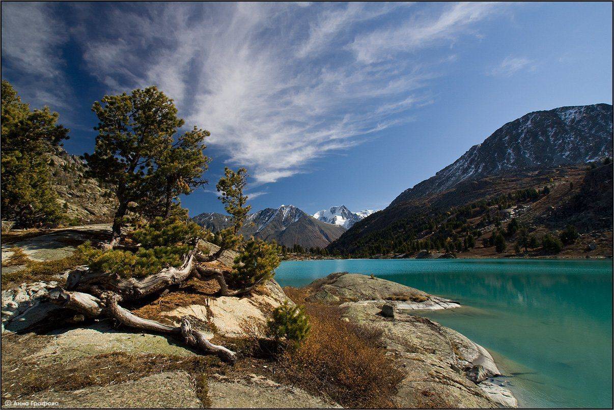 алтай, горы, горный алтай,  озеро, осень, дарашколь,  катунский хребет, аня графова, Аня Графова