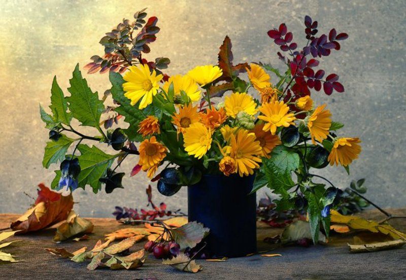 букет, осени., свет. Цветы... фото превью