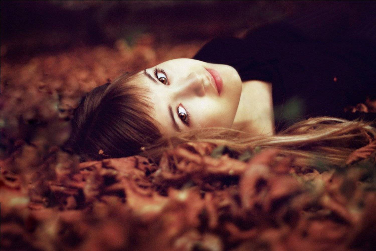 листья, девочка, Жданова Татьяна