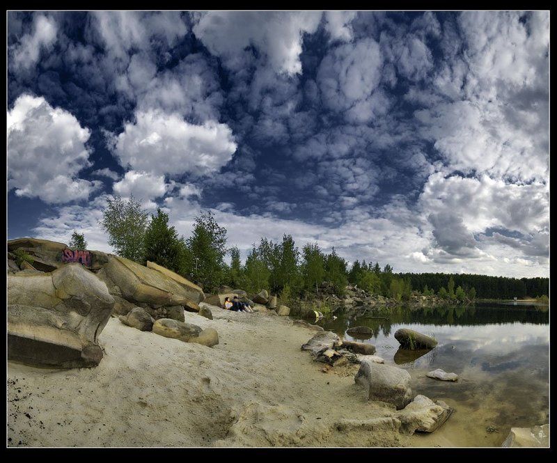 люберецкие, карьеры Потерявшиеся среди камней и облаков... фото превью