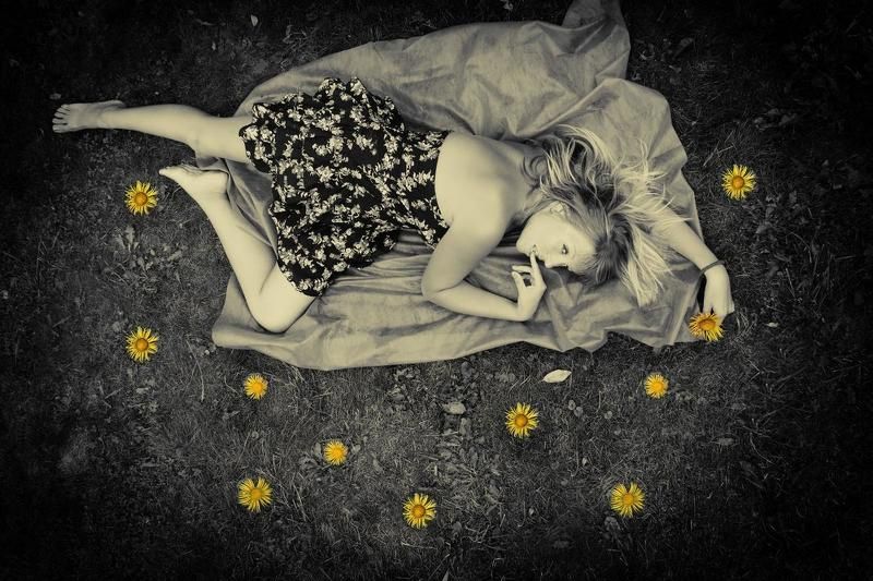 девушка, красота, цветы Одых... фото превью