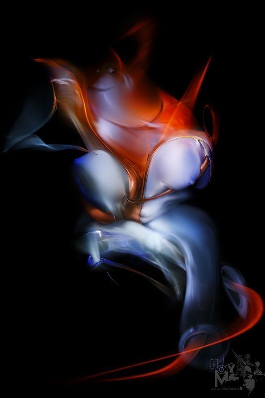 светографика, световые сдвиги, графика, портрет, история, сюжет, предметы, ню Ню  (Светографика  - Световые сдвиги 2009) фото превью