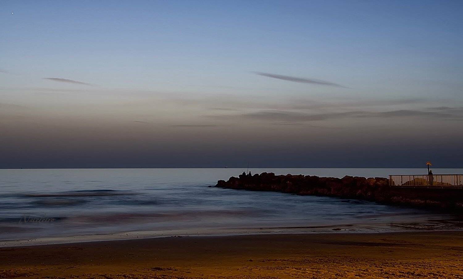 израиль, средиземное море, хайфа, вечер, закат, Nateletro