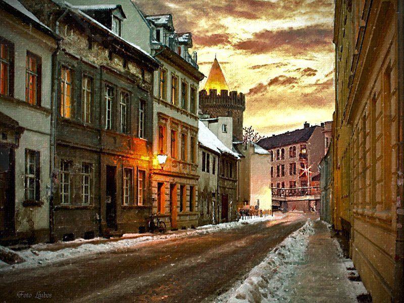 foto liubos,германия,бранденбург,стилизация Зимние сумерки фото превью
