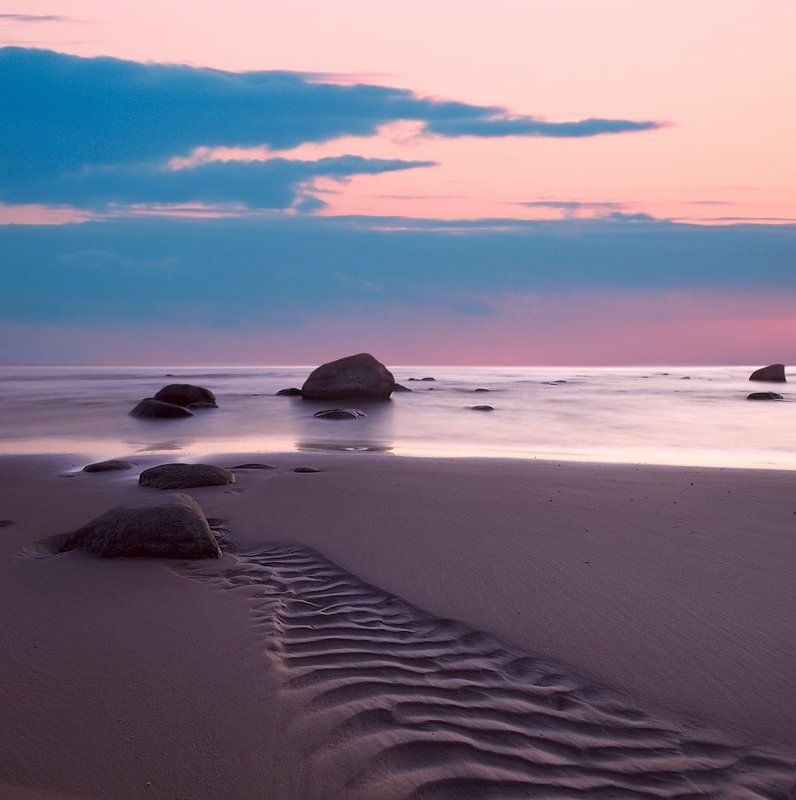 пейзаж, длинная выдержка, длинная, выдержка, long exposure, закат, финский залив, финский, залив, вечер *** фото превью