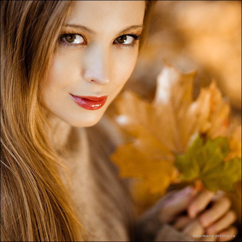 портрет, девушка, осень Алена. Девушка-осень фото превью