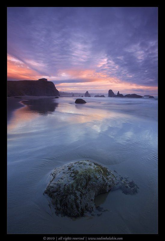 Bandon Beach at sunset фото превью