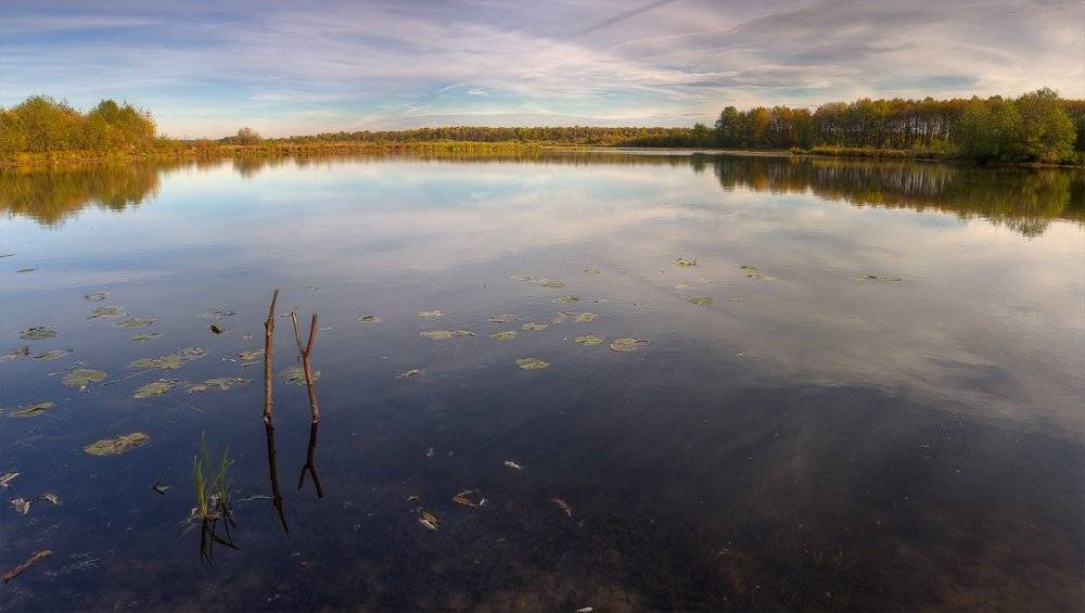 осень, озеро, вечер, Mishin Ilay