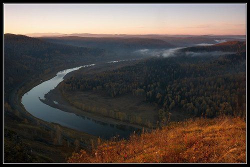 Рассвет в осени.