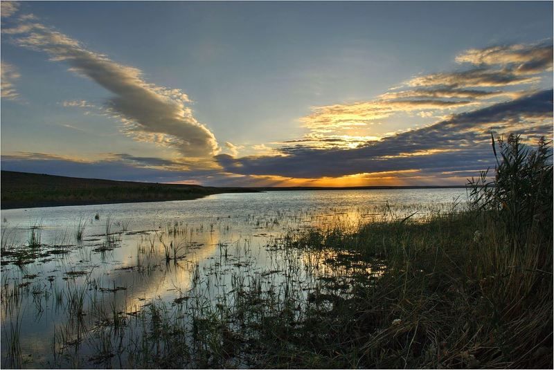 природа, рассвет Крылом рассветным  Осень..... фото превью