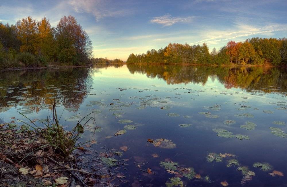 осень, пейзаж, озеро, Mishin Ilay