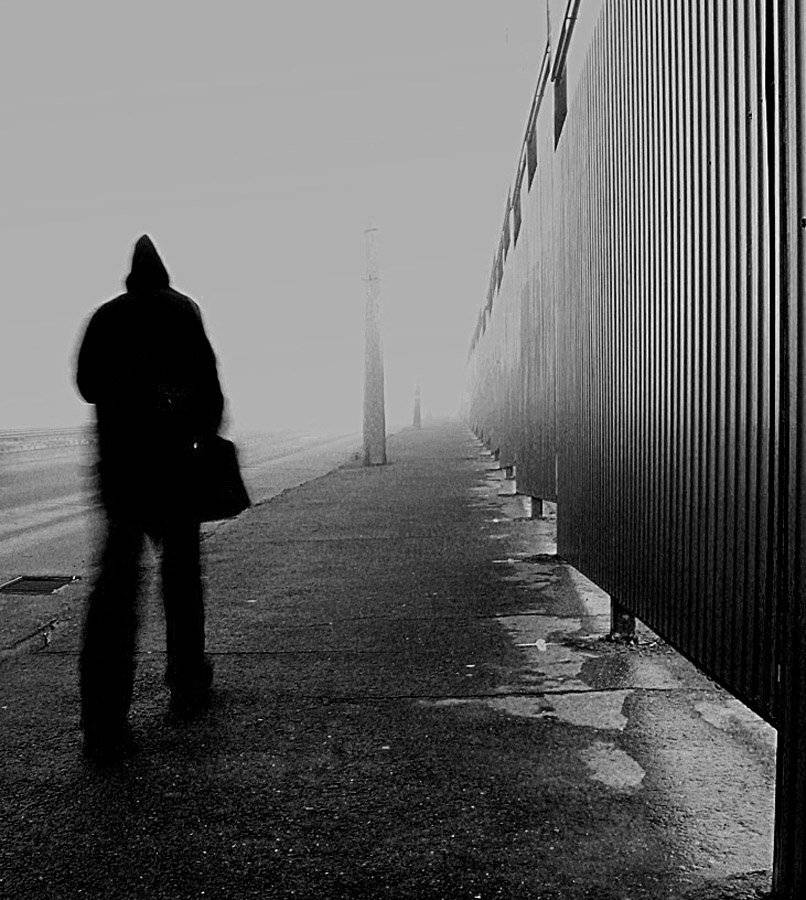 фигура,  неясность, туман, чужой, город,, Павел Мартюшев