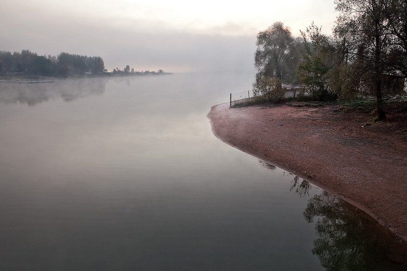 октябрь, осень, утро, туман, тишина Тихое утро октября фото превью
