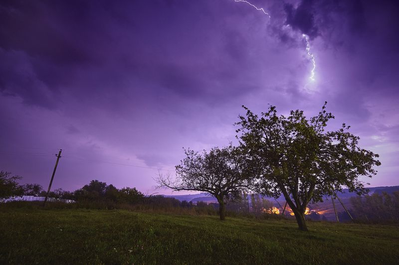 Гроза над деревней фото превью