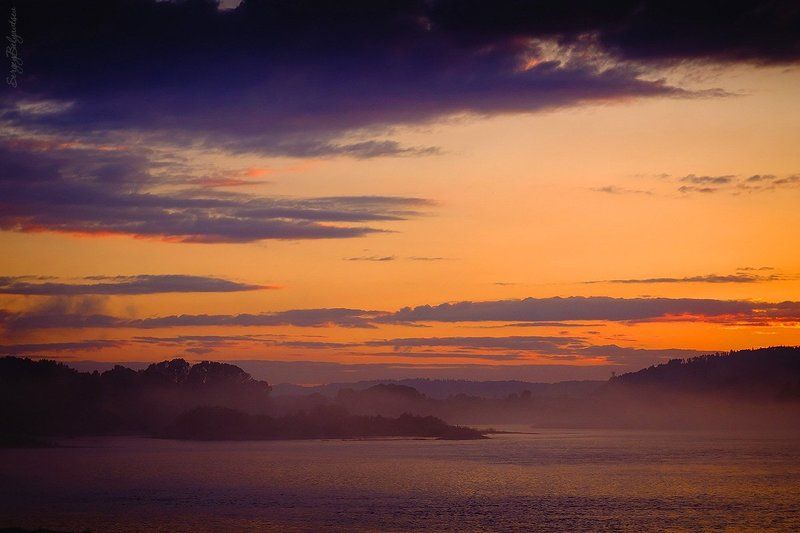 fujifilm, x-m1, fujinon 16-50mm f/3.5-5.6, гелиос-44м, мс юпитер-37а, туман, река, поляна, закат, вечер, небо, томь, акколь, лес, тайга Немного тумана на закате фото превью