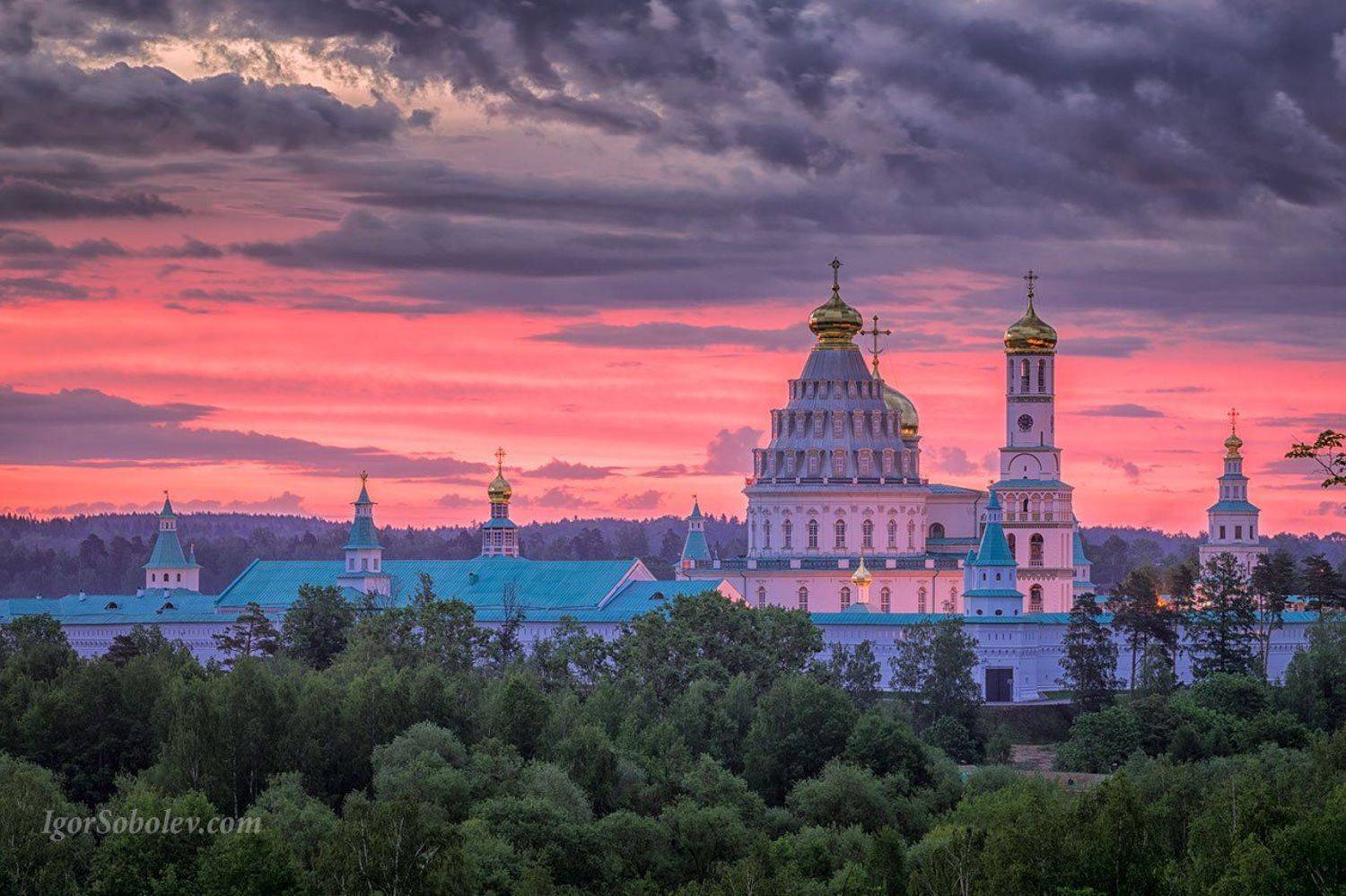 новоиерусалимский монастырь, рассвет, россия, утро, облака, Соболев Игорь