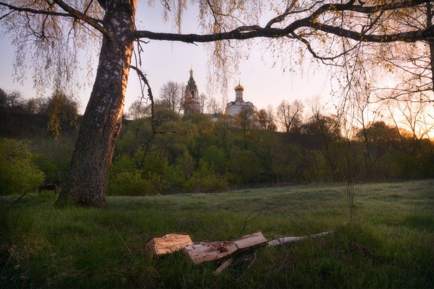 пейзаж, пейзажная съемка, утро, туман, храм, май, майское утро, свежесть, молодая зелень, никон, landscape, may, fog, morning, church, Жмак Евгений