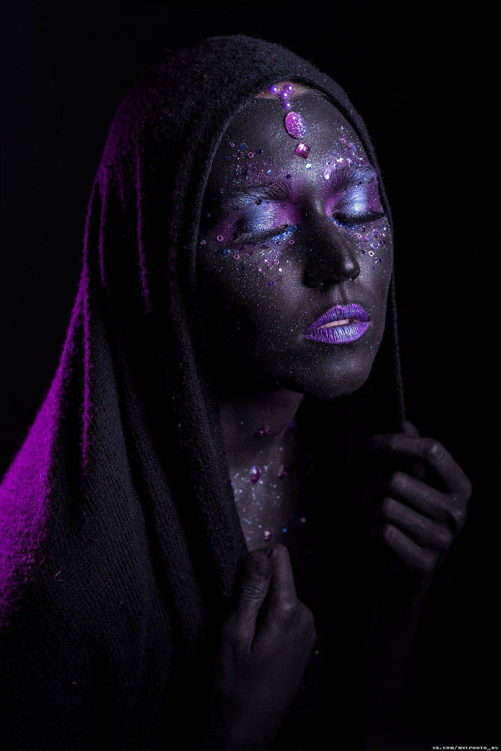 рамла, африканская, предсказательница, mua, макияж, фэшн, гламур, студия, без ретуши, Вадим Миронов