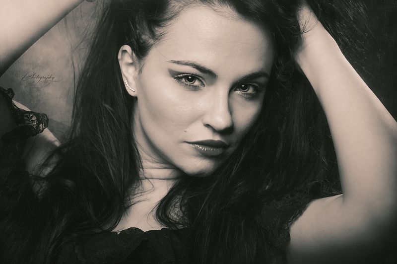 portrait, black & white Saby фото превью