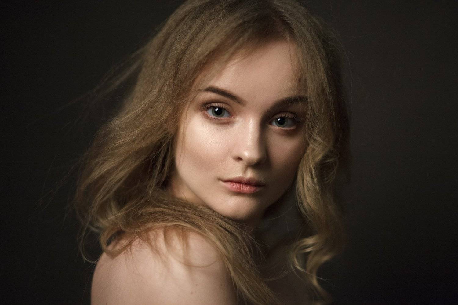 девушка, 2017, портрет, portrait, глаза, прическа, pretty, Василий Жуков