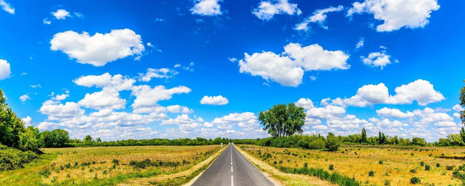 дорога, лето, небо, облака, путешествия, Виктор Голобородько