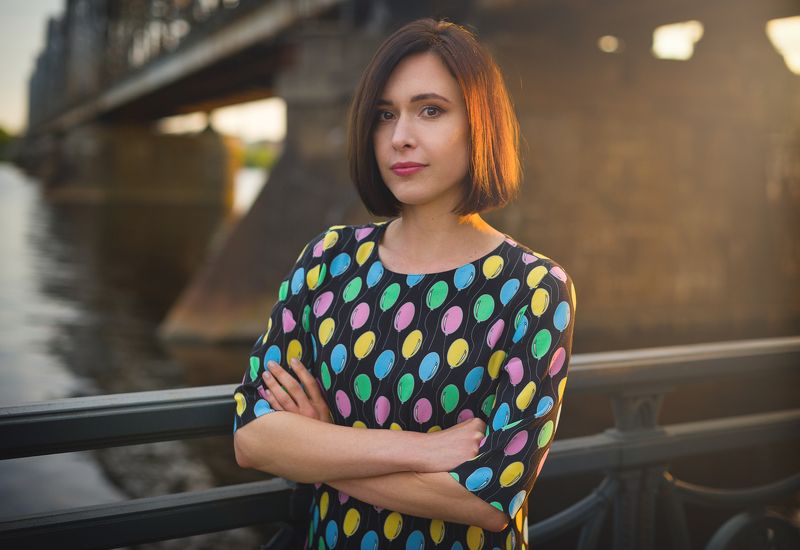 Портрет улица рига закат Anna фото превью