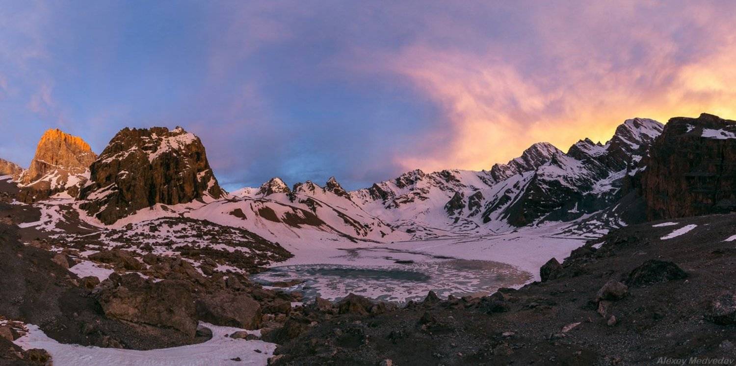 горы, скалы, Таджикистан, фаны, арча, горное, озеро,, Алексей Медведев