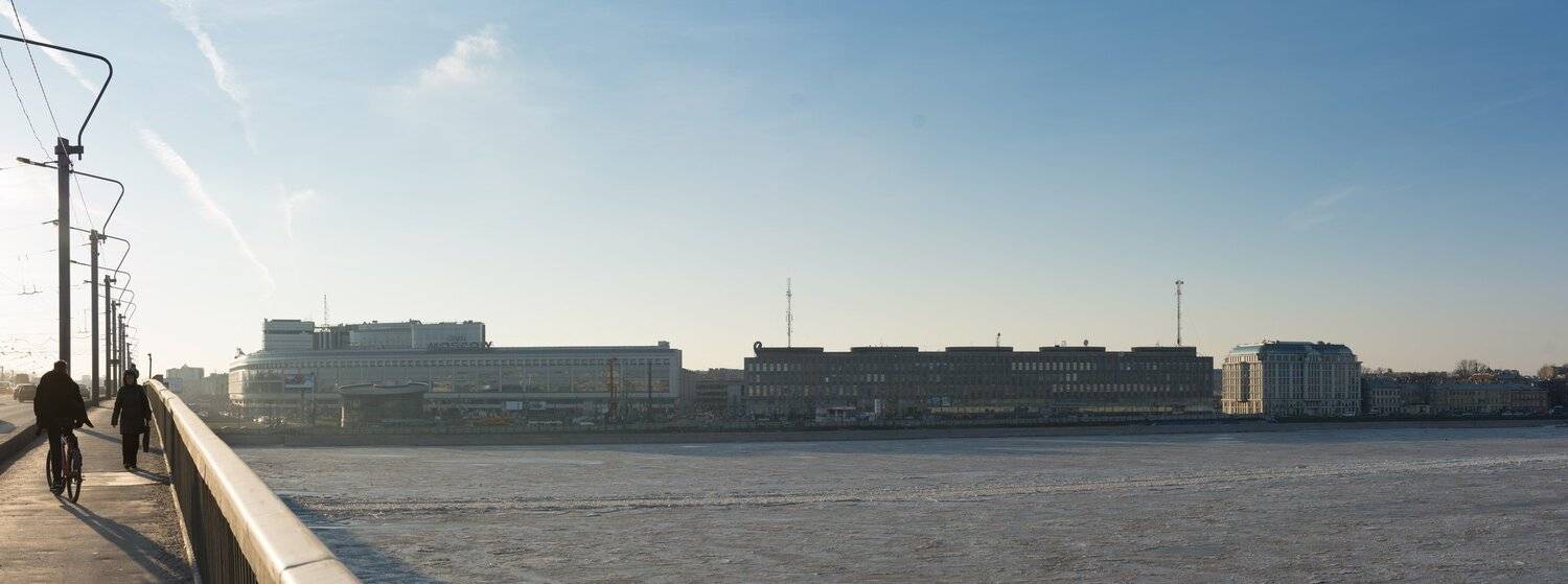 Санкт-Петербург зима мост нева , Цукерман Михаил