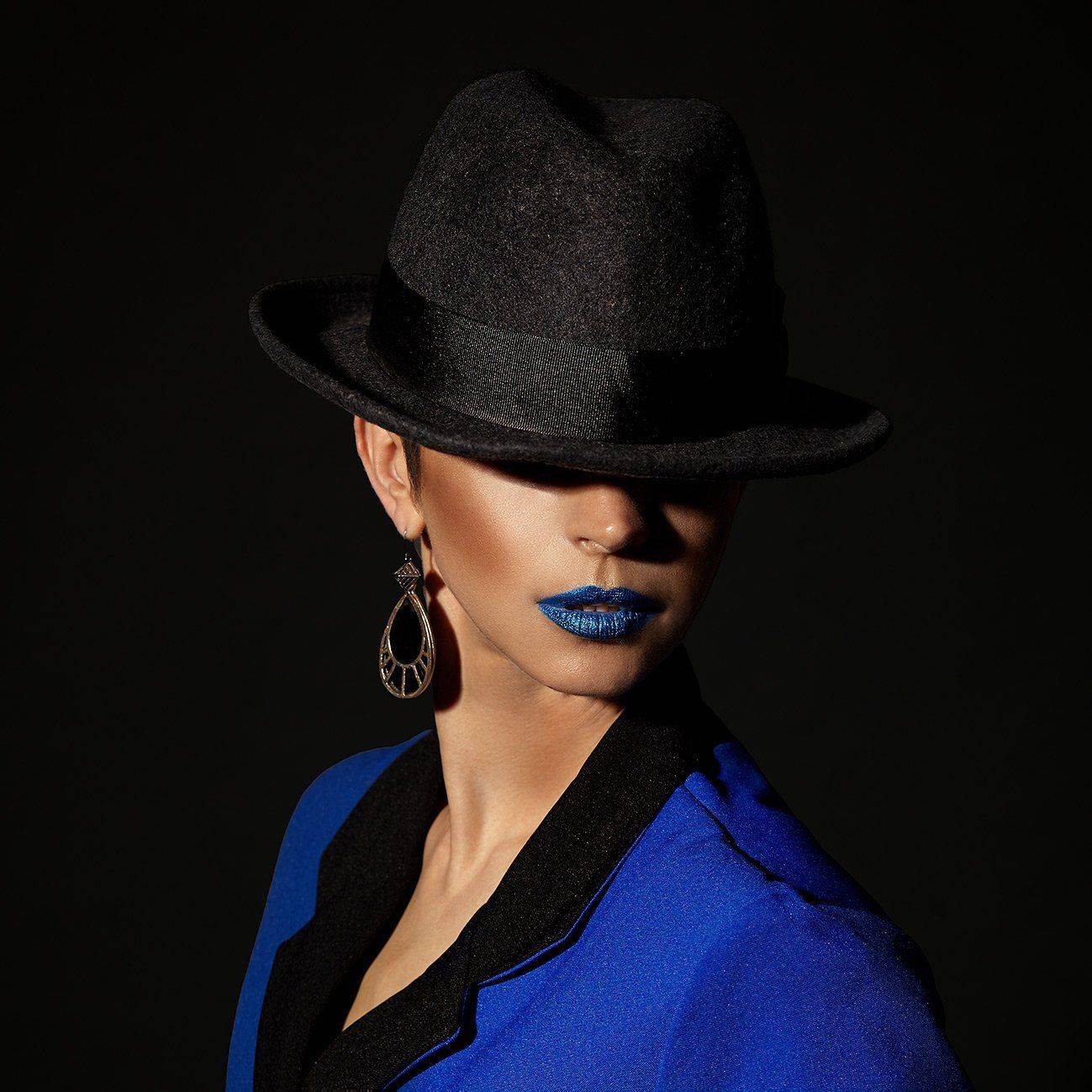 девушка, арт, синие губы, жанр, Гроцкий Дима