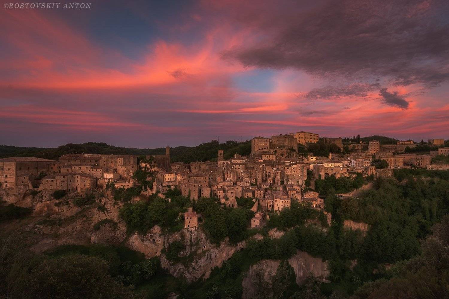 Тоскана, Сорано, Италия, Фототур, закат,, Антон Ростовский