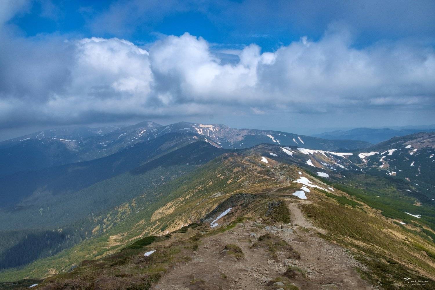 рассвет., туман., карпаты., горы., Леонид Морозов