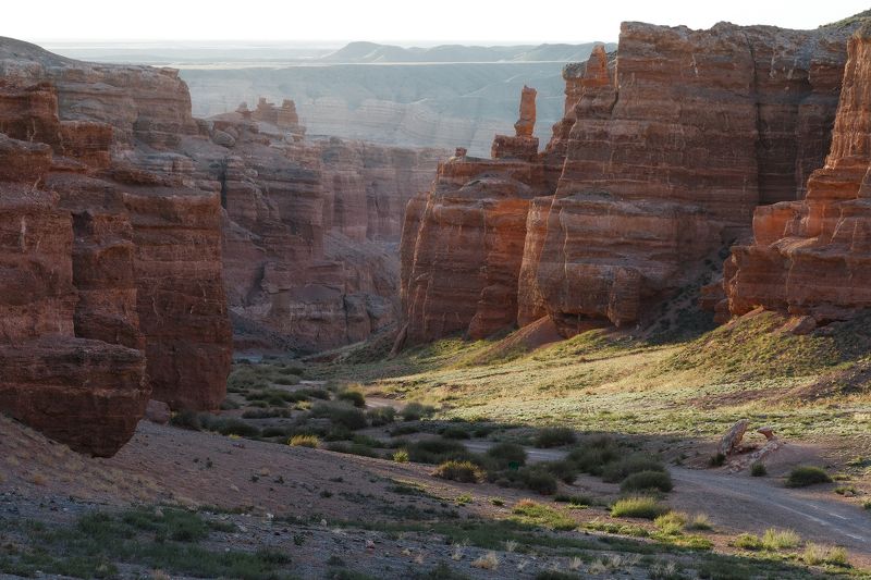 каньон, Казахстан, рассвет, горы, камень, лето Америка? Казахстан! фото превью