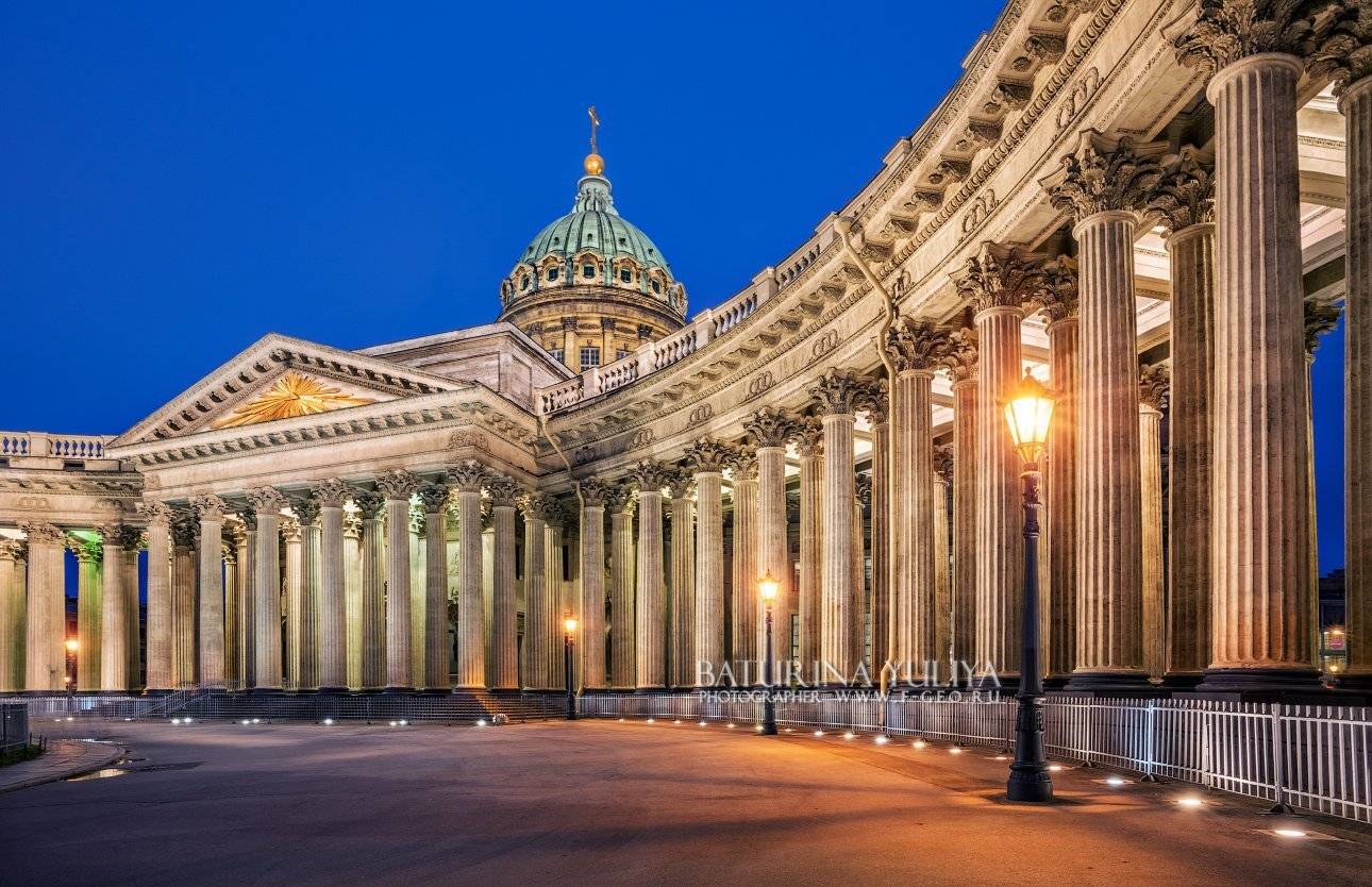 санкт-петербург, казанский собор, утро, рассвет, Юлия Батурина