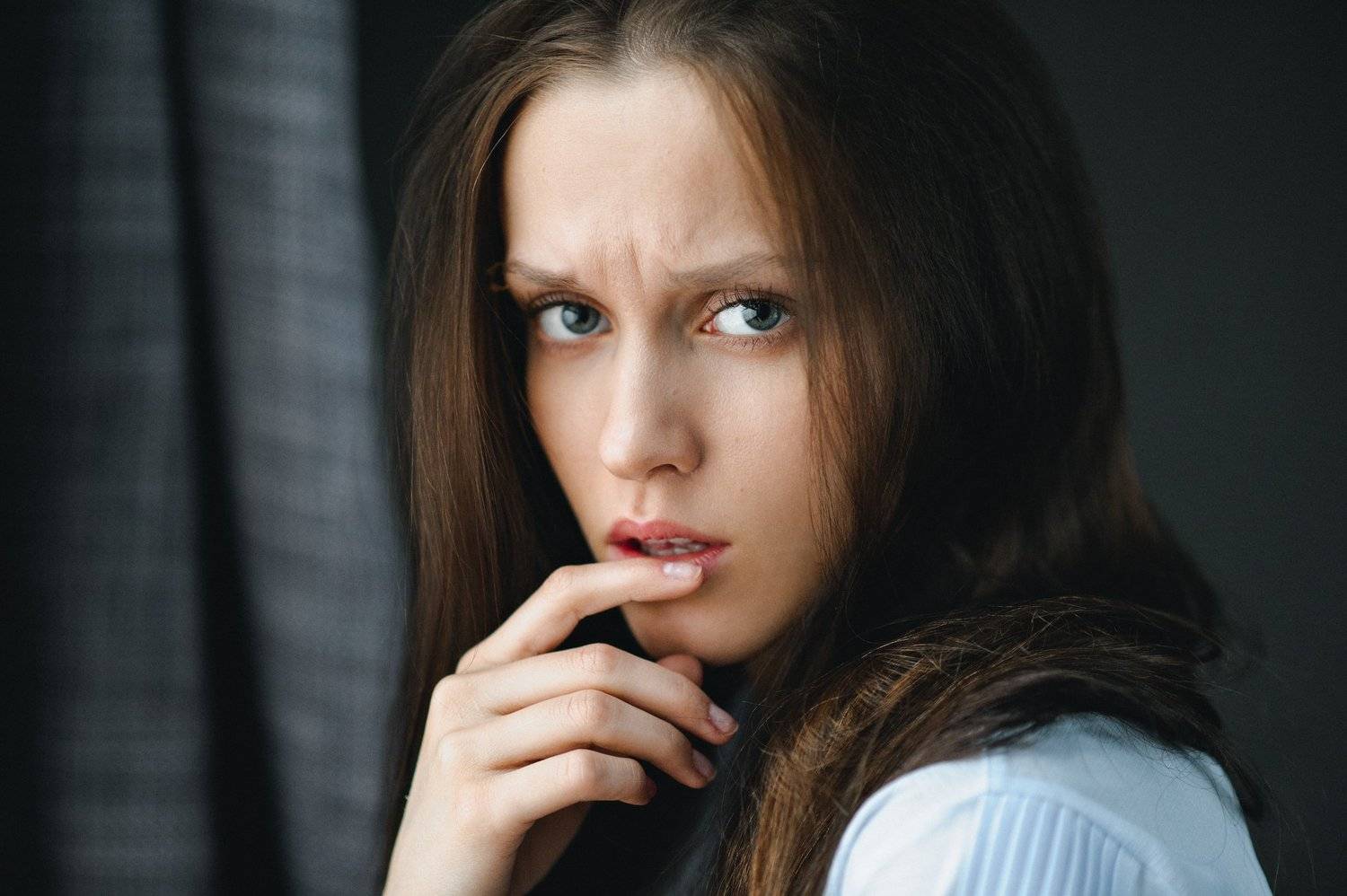 девушка, 2017, портрет, portrait, глаза, прическа, pretty, Василий Жуков