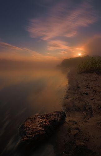 /Туманный рассвет на Оке /