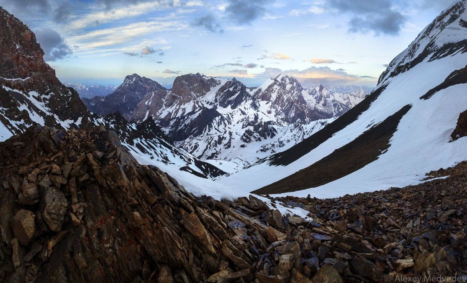 горы, скалы, Таджикистан, фаны, арча, горное, озеро,, Алексей Медведев