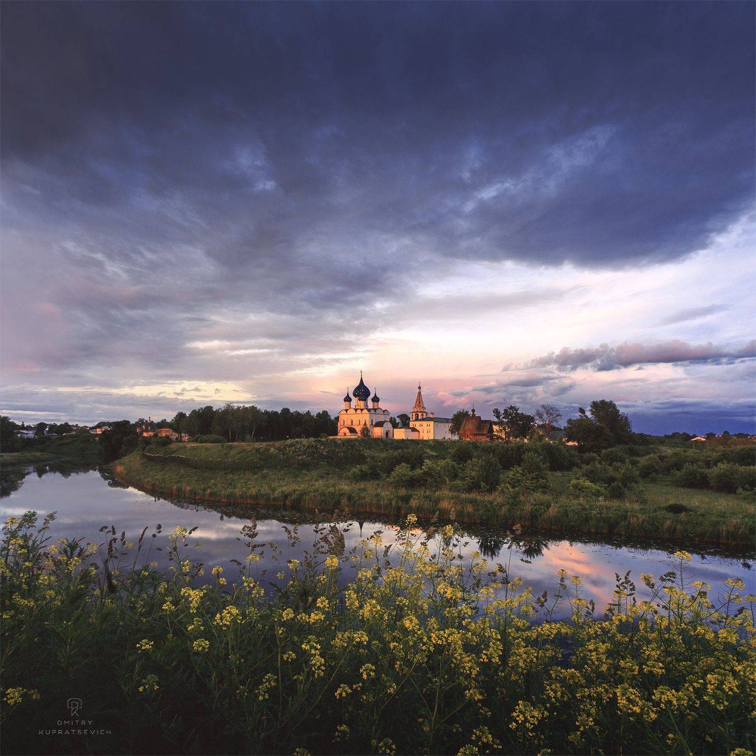 суздаль, вечер, закат, пейзаж, Дмитрий Купрацевич