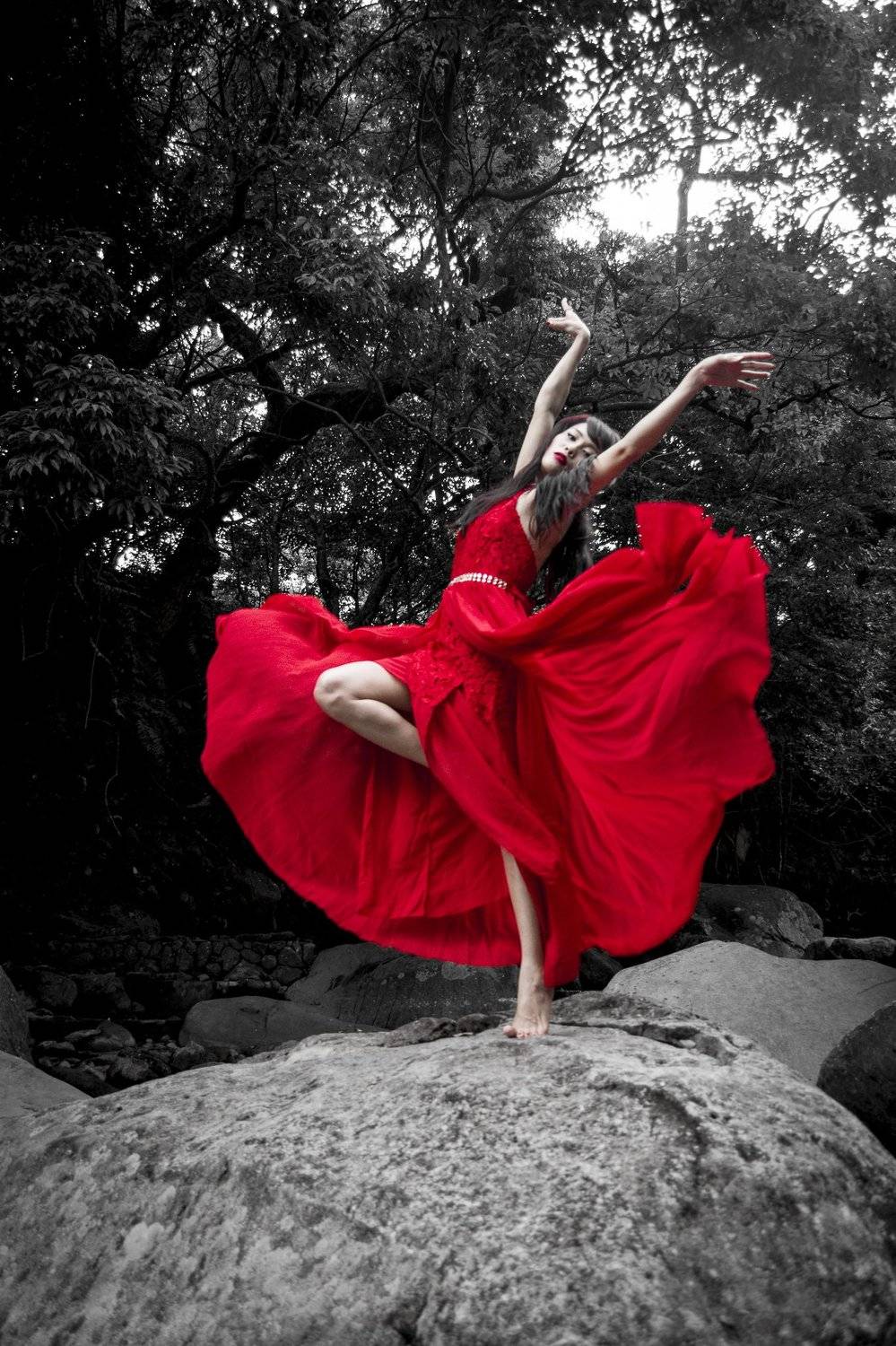 dancing, sexygirl, dancer, girl, redgirl,, Amingo Huang