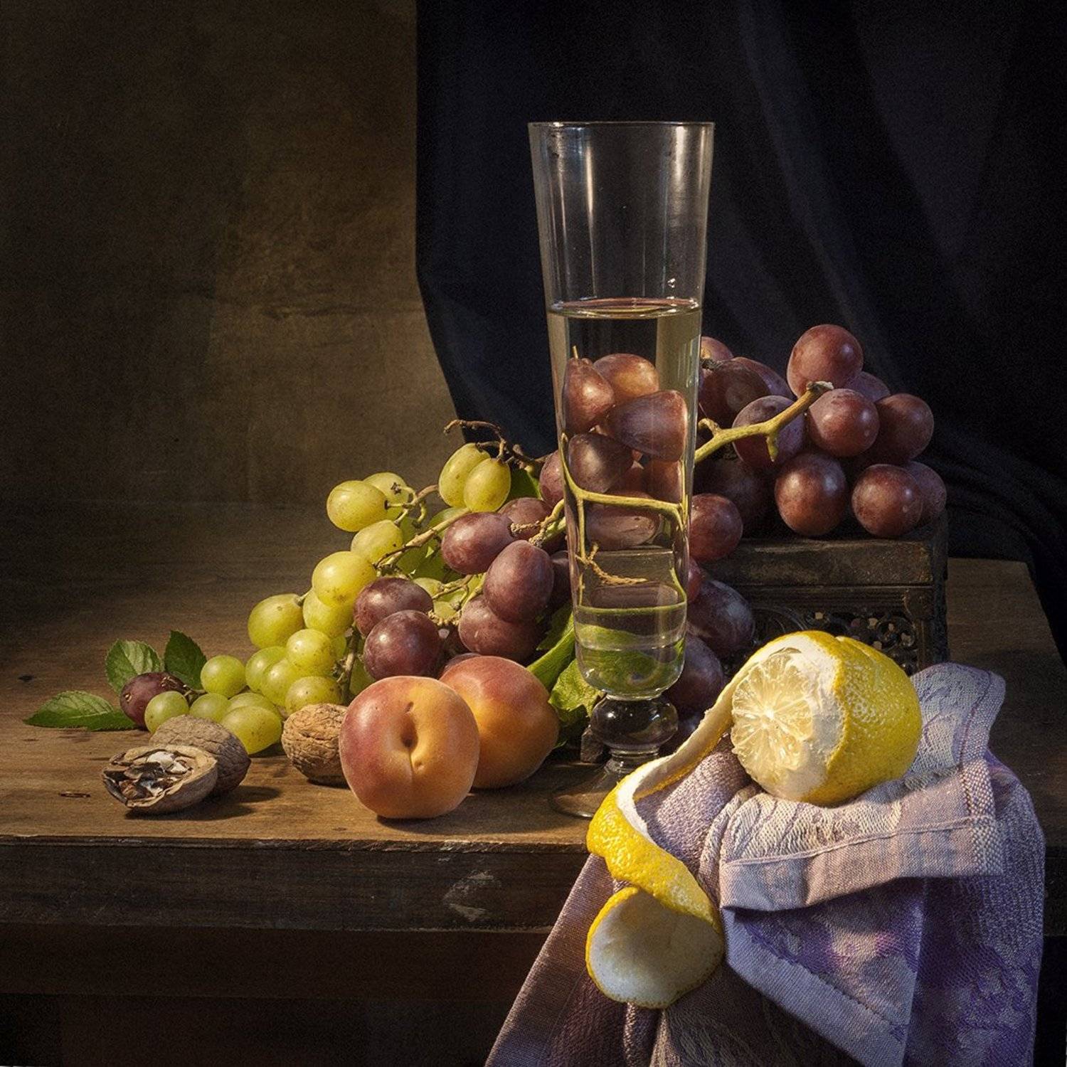 натюрморт, still life, виноград, вино, Евгений Корниенко