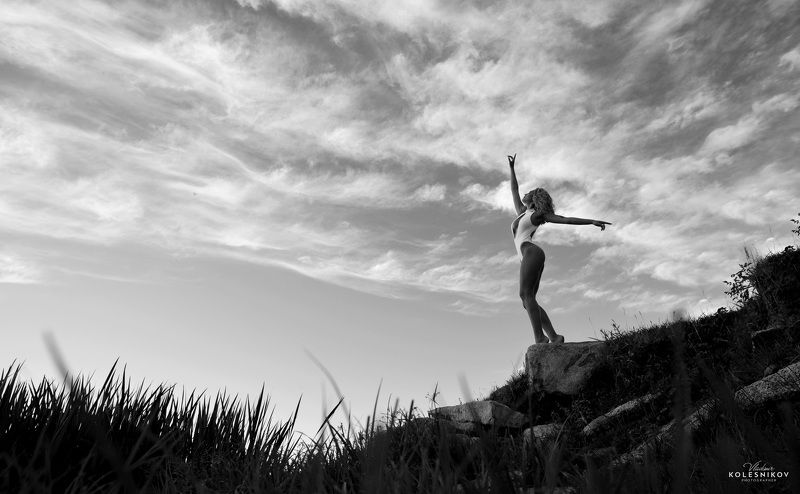 nature, body, black, white Небо надо мной фото превью