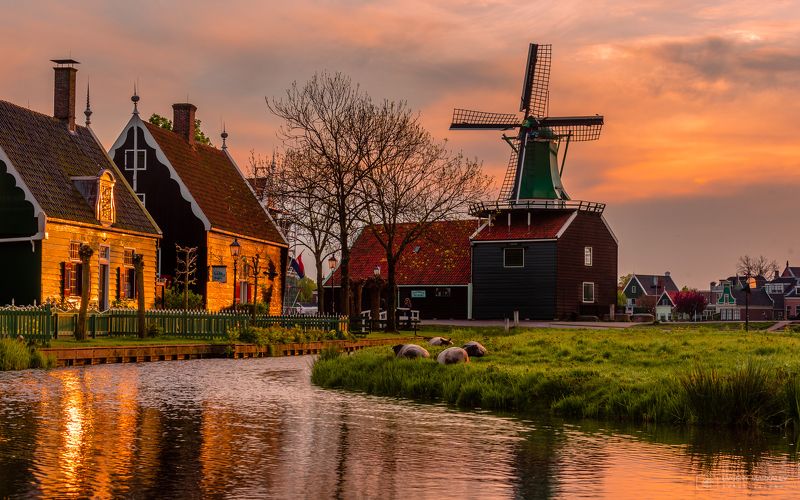 Огненный закат! фото превью