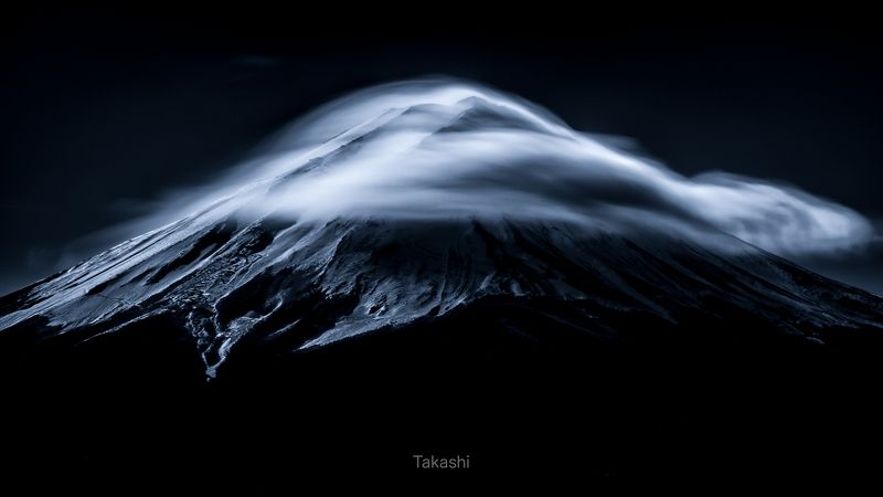 Noble mountain (blue ink version) фото превью