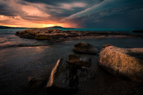Stormy sunset