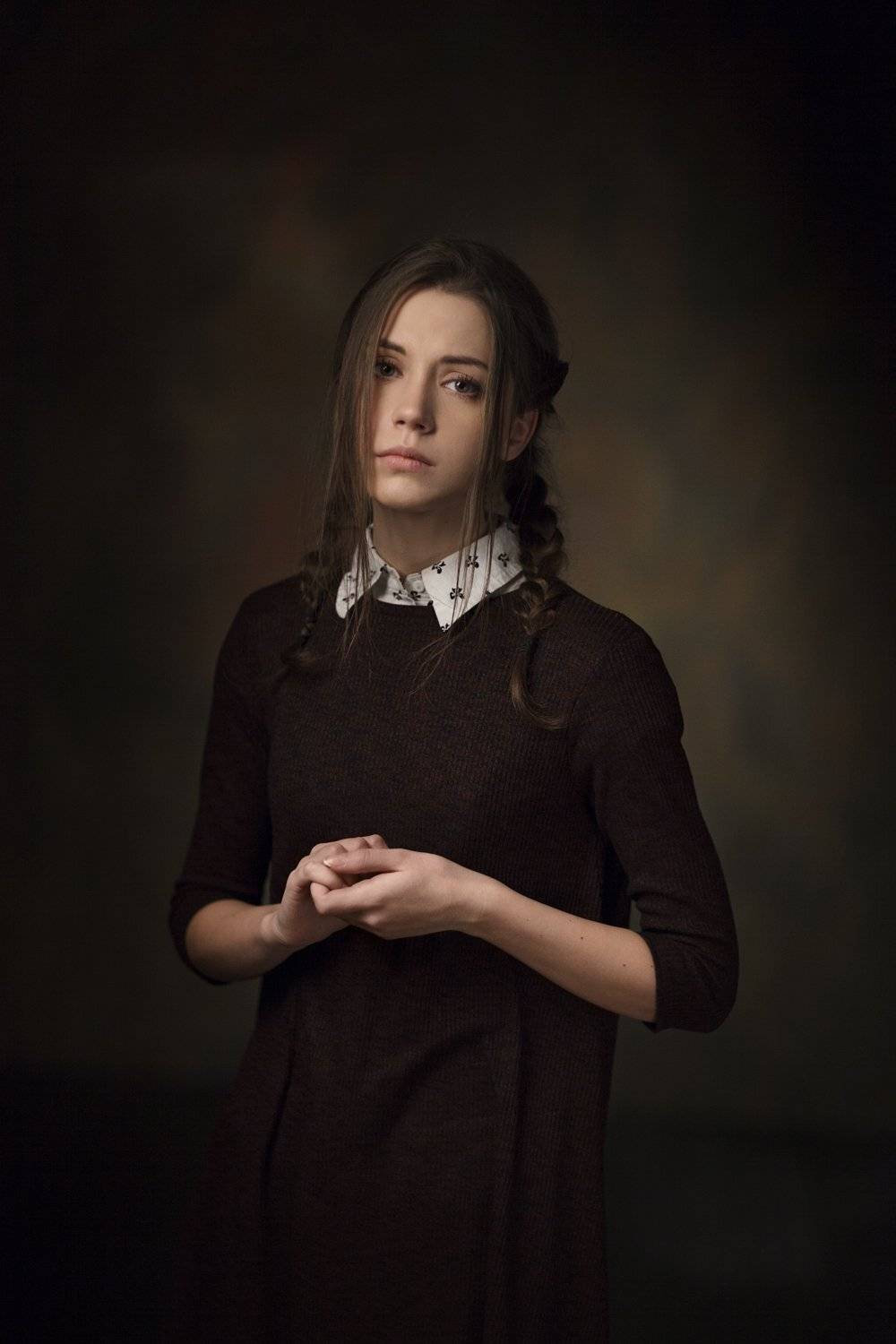 девушка, 2017, портрет, portrait, глаза, прическа, pretty, Василий Жуков