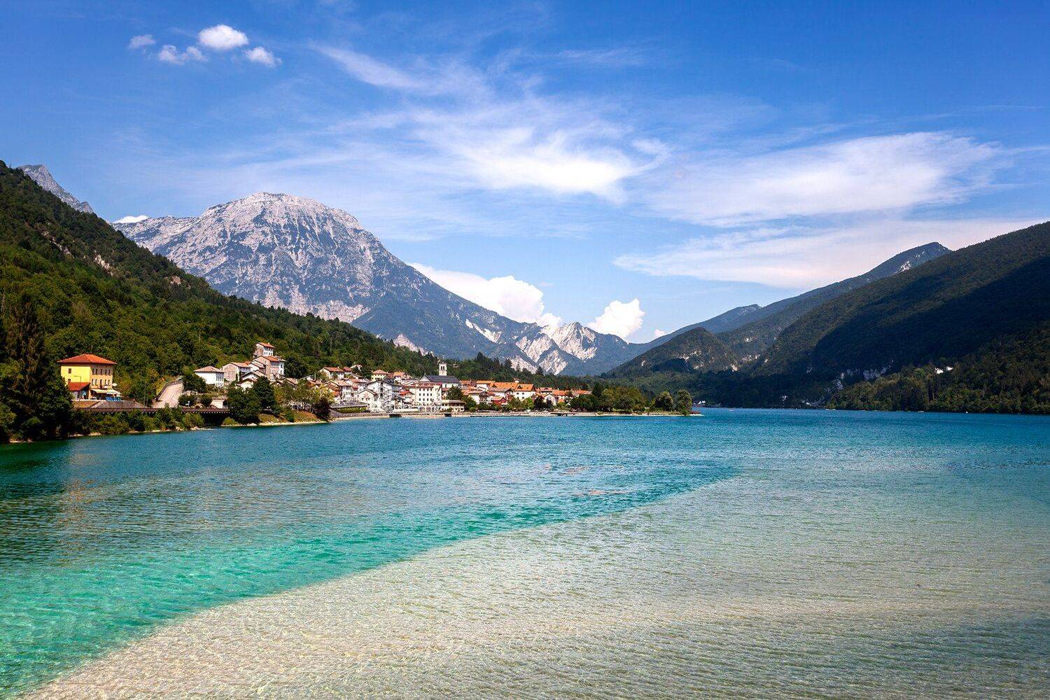 italy, dolomites, lake, landscape,, Igor Sokolovsky