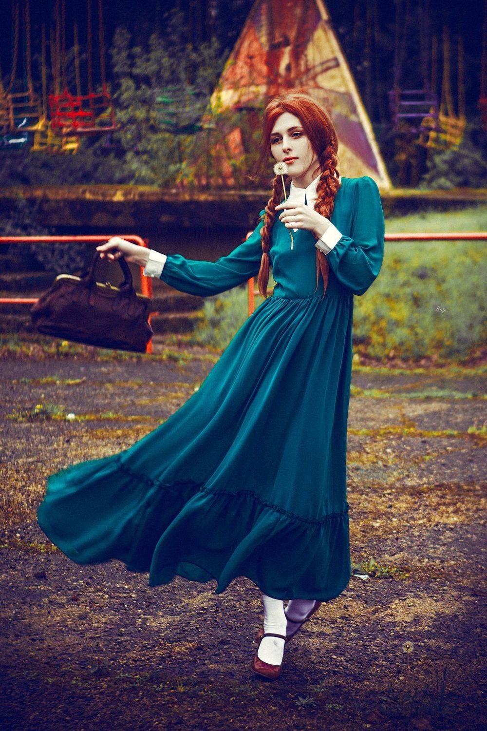 woman, portrait, natural light, retro, beauty, dress, abandoned, Руслан Болгов (Axe)