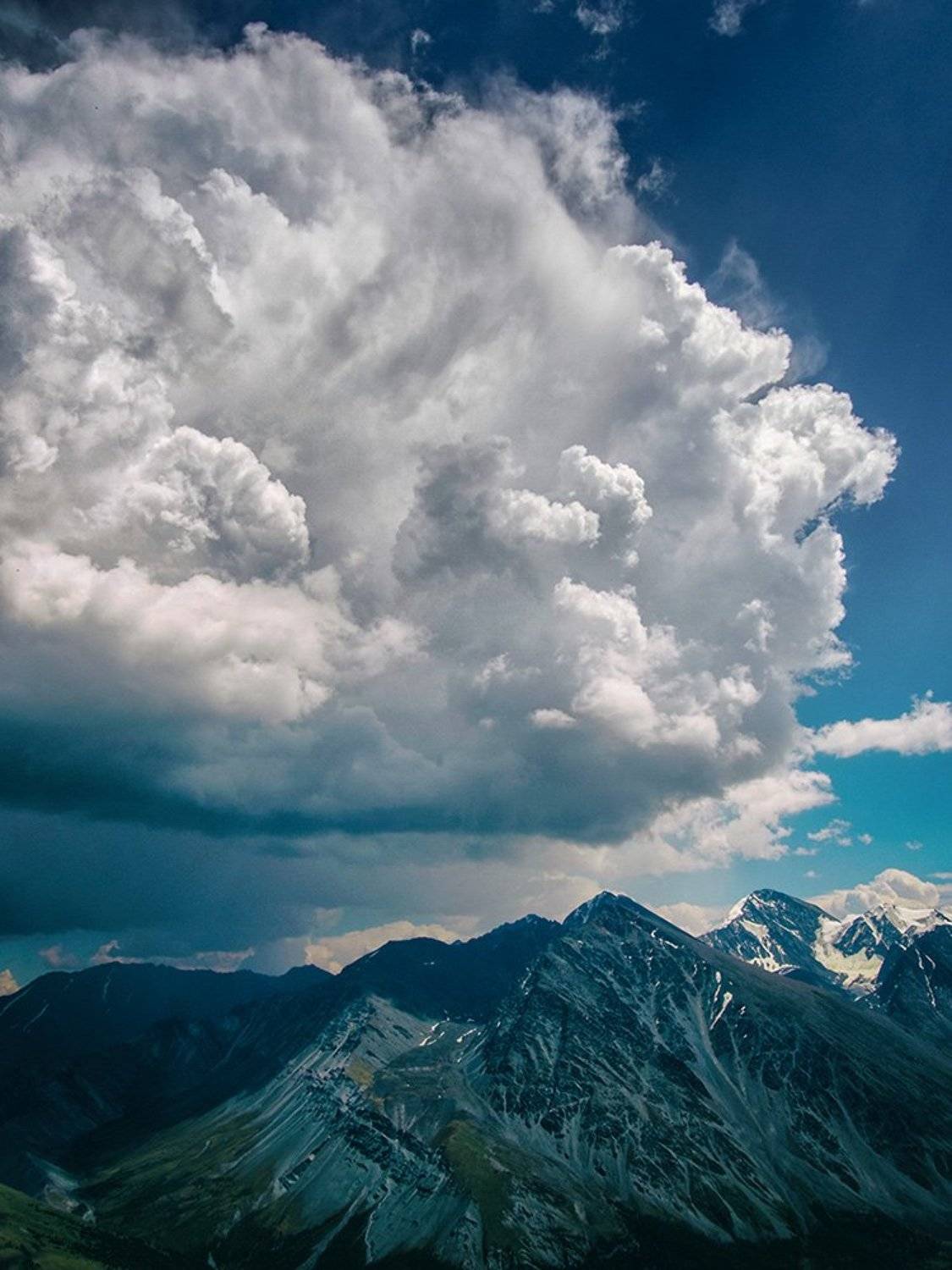 горы, облака, небо,, Антон